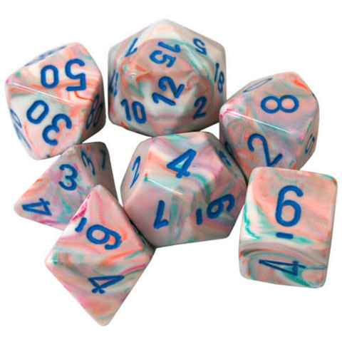 Festive Dice -Chessex (Pop Art/Blue)