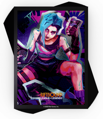 Riftbound League of Legends TCG Origins Art Sleeves – Jinx (100ct)