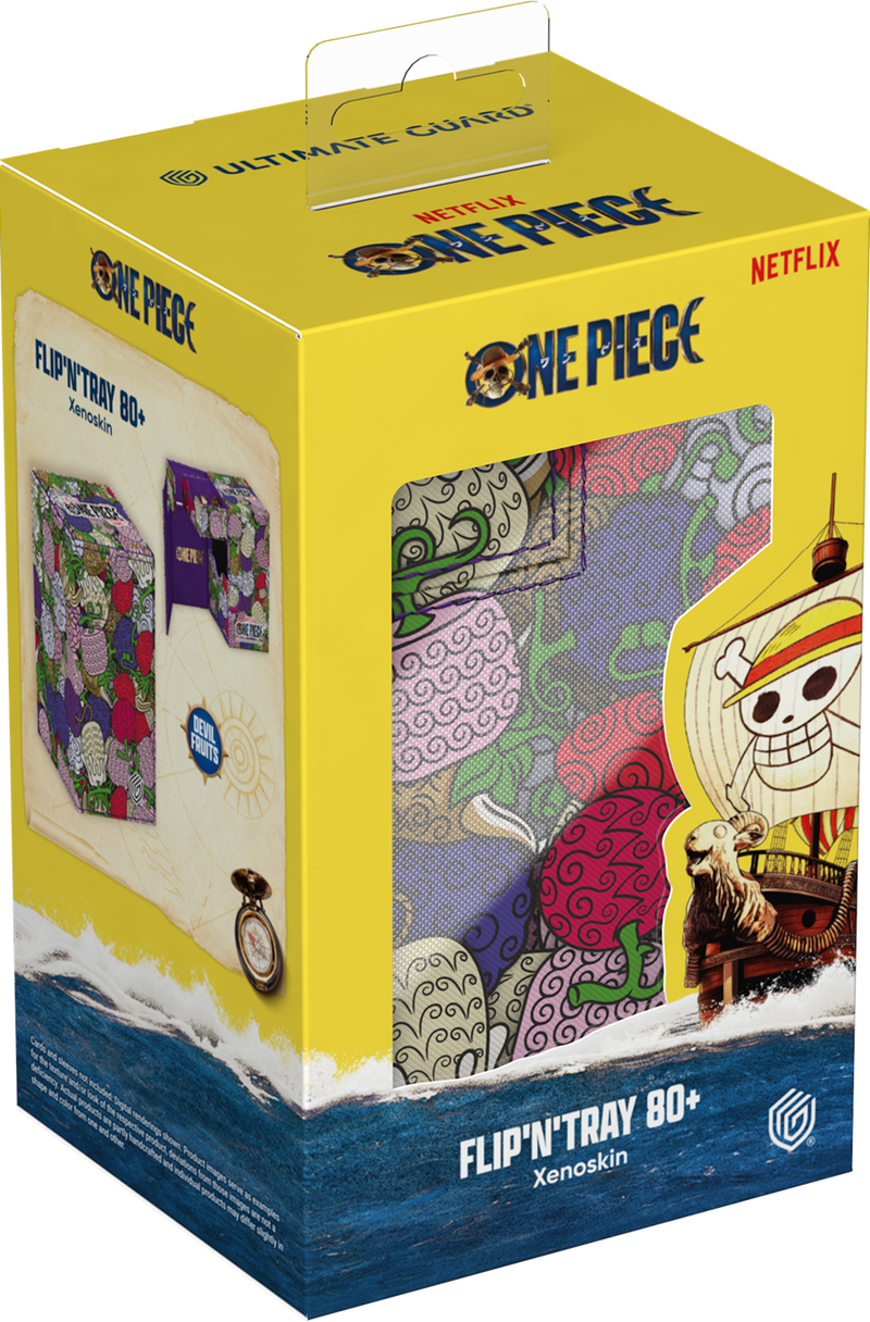 Ultimate Guard Flip’n’Tray Deck Case 80+ - One Piece - Devil Fruit Pattern