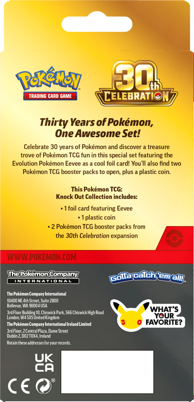 Pokémon TCG: Mega Evolution 30th Celebration Knock Out Collection