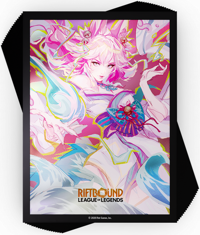 Riftbound: League of Legends TCG – Spiritforged Art Sleeves: Spirit Blossom Ahri (100ct)