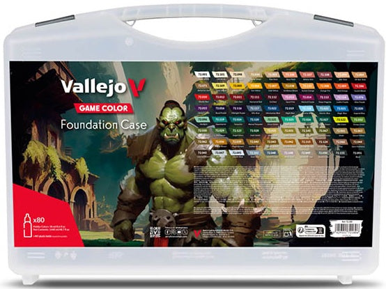Vallejo | Game Air Foundation Case | 60 x 18ml Airbrush Paint Set
