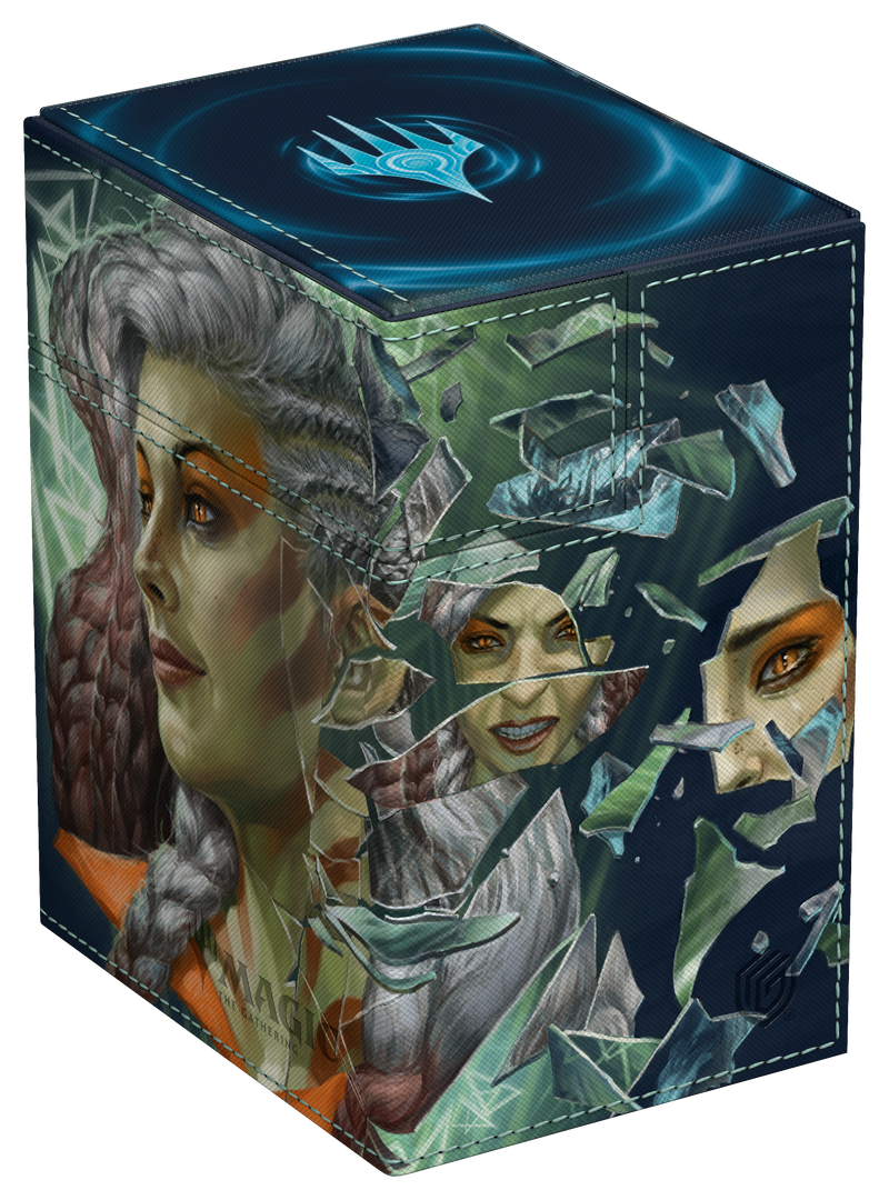 Ultimate Guard Flip 'n' Tray 133+ Xenoskin Deck Case – MTG Reality Fracture: Blue/Green Uncommon