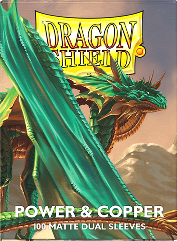 Dragon Shield Dual Matte Sleeves – Power & Copper (100ct)