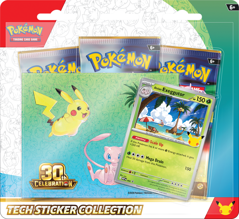 Pokémon TCG: Mega Evolution 30th Celebration Sticker Collection