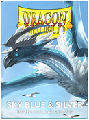 Dragon Shield: Dual Matte Sleeves – Sky Blue And Silver (100 Count)