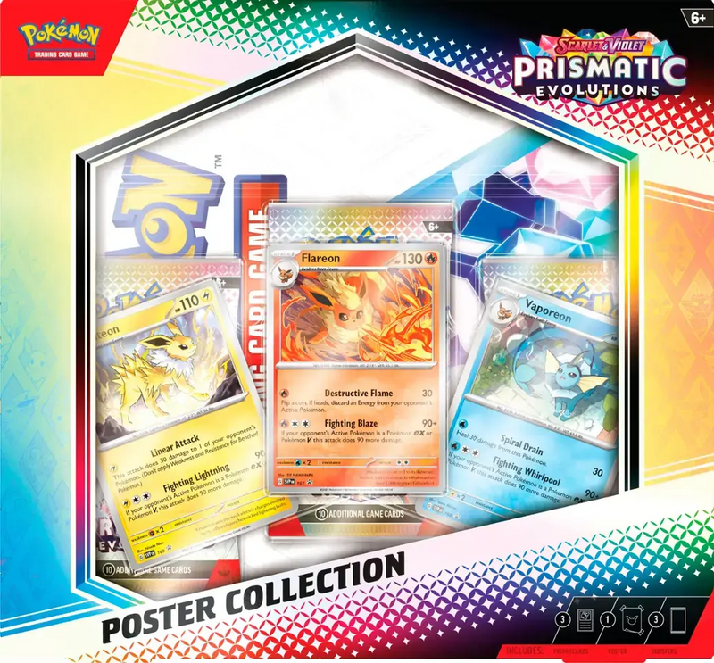 Pokémon TCG: Scarlet & Violet- Prismatic Evolutions Poster Collection
