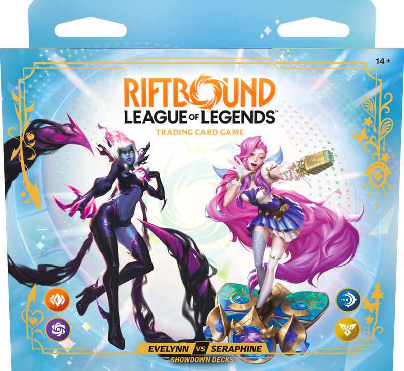 Riftbound: League of Legends TCG – Radiance Showdown Deck Display (Evelynn vs. Seraphine) [Pre-Order] 2026-10-23