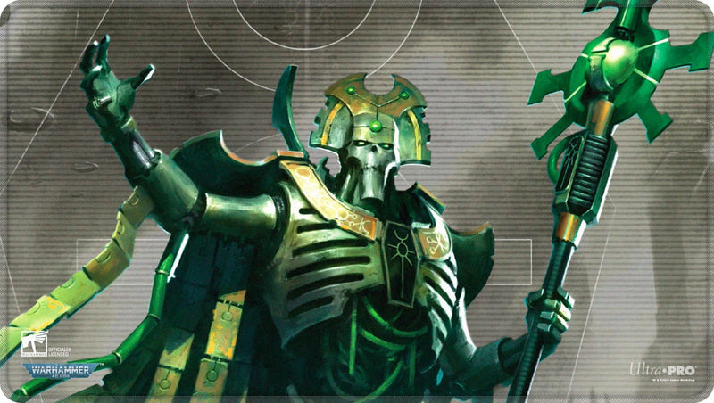 Ultra Pro Playmat: Warhammer 40,000 – Necron Codex (Stitched Edge, Aligned)