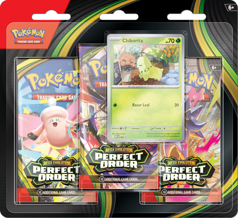 Pokémon TCG: Mega Evolution-Perfect Order 3 Pack Blister [ME03]