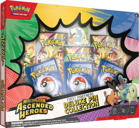 Pokémon TCG: Mega Evolution 2.5 – Ascended Heroes First Partners Deluxe Pin Collection