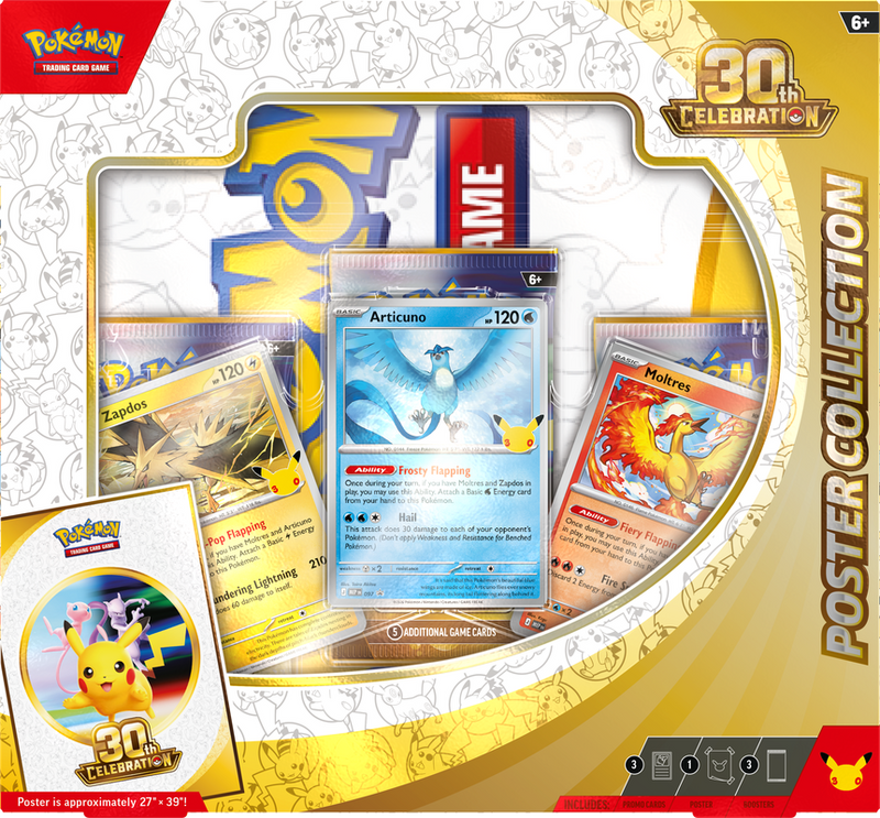 Pokémon TCG: Mega Evolution 30th Celebration Poster Collection