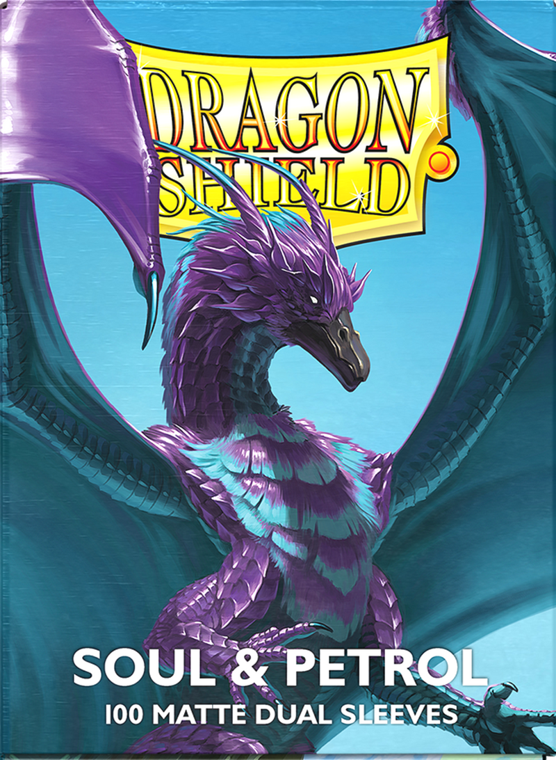 Dragon Shield Dual Matte Sleeves – Soul & Petrol (100ct)