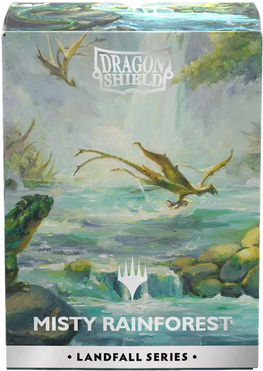 Dragon Shield Magic: The Gathering Sleeves – Landfall Series: Misty Rainforest