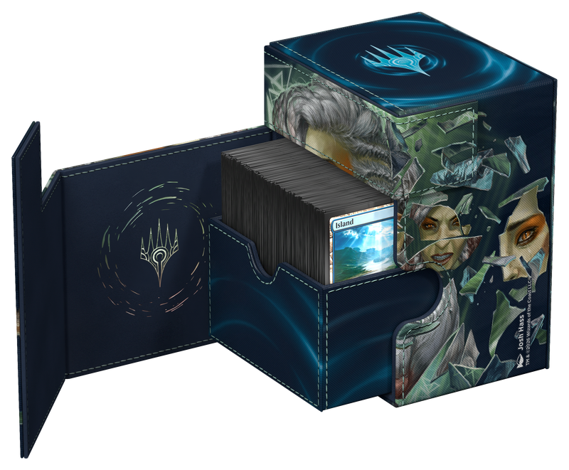 Ultimate Guard Flip 'n' Tray 133+ Xenoskin Deck Case – MTG Reality Fracture: Blue/Green Uncommon