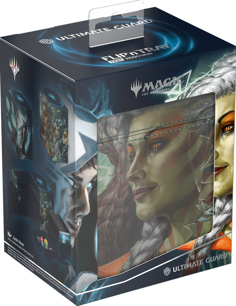 Ultimate Guard Flip 'n' Tray 133+ Xenoskin Deck Case – MTG Reality Fracture: Blue/Green Uncommon