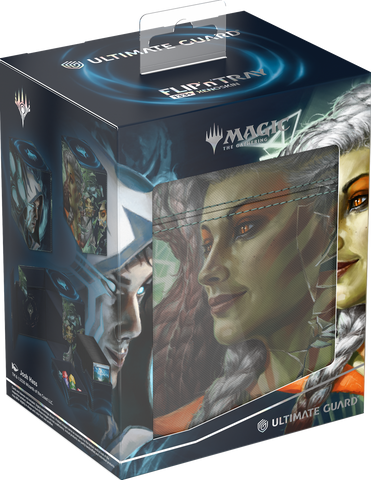 Ultimate Guard Flip 'n' Tray 133+ Xenoskin Deck Case – MTG Reality Fracture: Blue/Green Uncommon