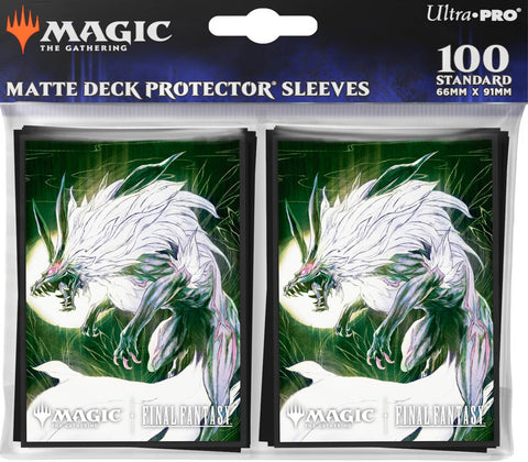 Ultra PRO Deck Protector Sleeves 100ct – MTG Universes Beyond: Final Fantasy (Summon: Fenrir)