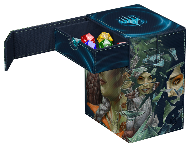 Ultimate Guard Flip 'n' Tray 133+ Xenoskin Deck Case – MTG Reality Fracture: Blue/Green Uncommon