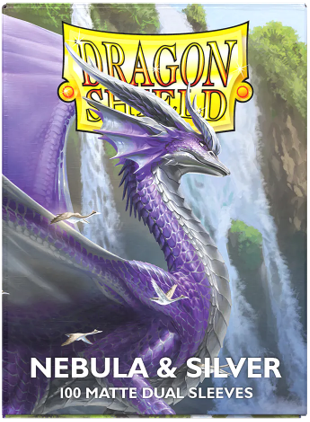 Dragon Shield: Dual Matte Sleeves – Nebula And Silver (100 Count)