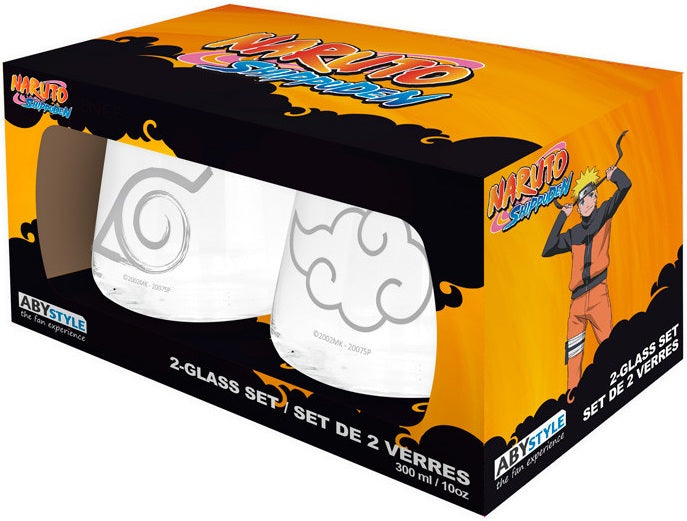 Naruto Shippuden – Konoha & Akatsuki 2-Piece Glass Set