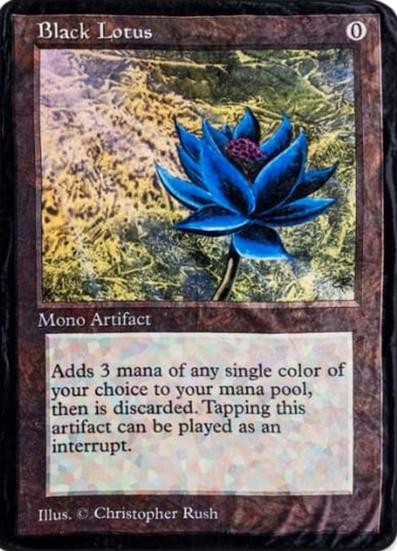 Magic: The Gathering Fleece Throw Blanket – Black Lotus (45 × 60 in.)
