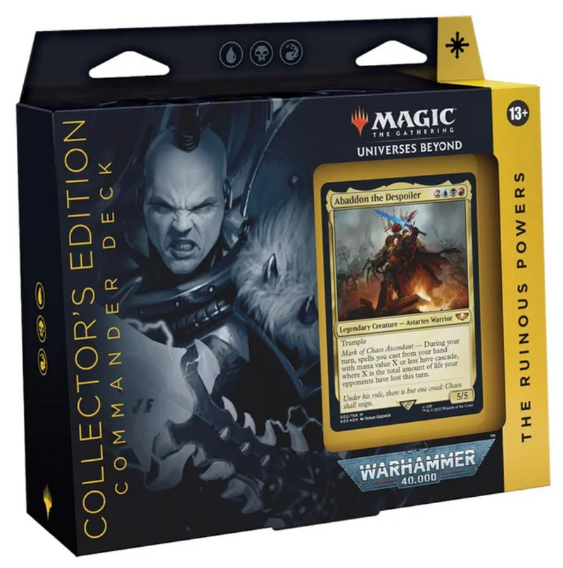 Magic: The Gathering – Universes Beyond: Warhammer 40,000 – The Ruinous Powers Commander Deck – Collector’s Edition