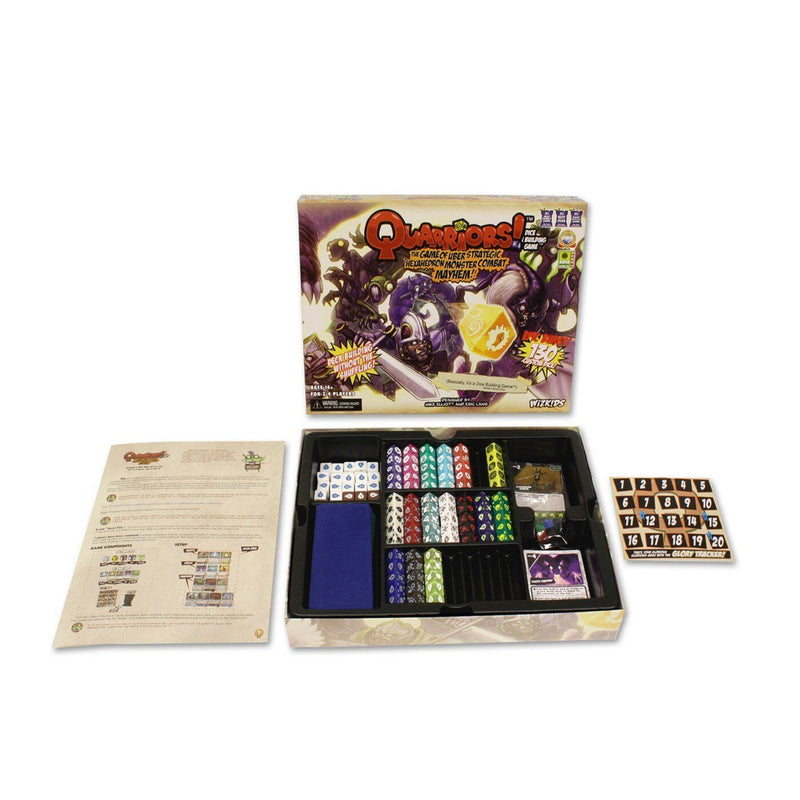 QUARRIORS! DICE BUILDING GAME SET-UP BOX