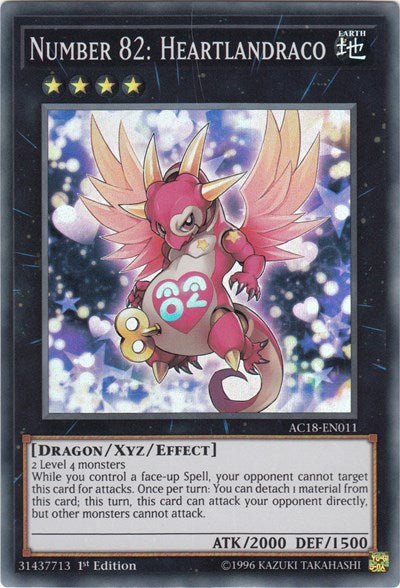 Number 82: Heartlandraco [AC18-EN011] Super Rare