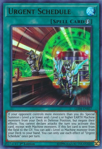 Urgent Schedule [LED4-EN037] Ultra Rare