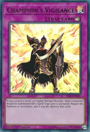 Champion's Vigilance [SS02-ENV01] Ultra Rare