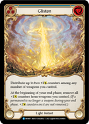 Glisten (Blue) [MON071-RF] (Monarch)  1st Edition Rainbow Foil