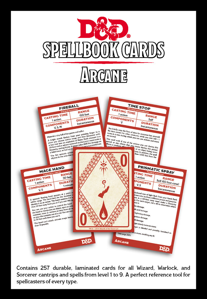 Spellbook Cards Arcane