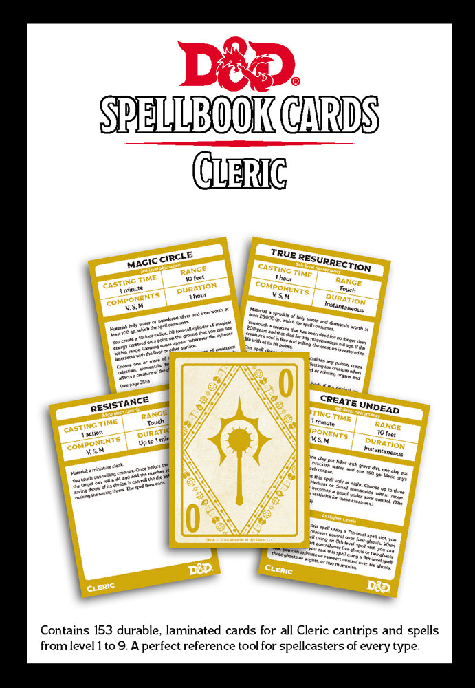 Spellbook Cards Cleric