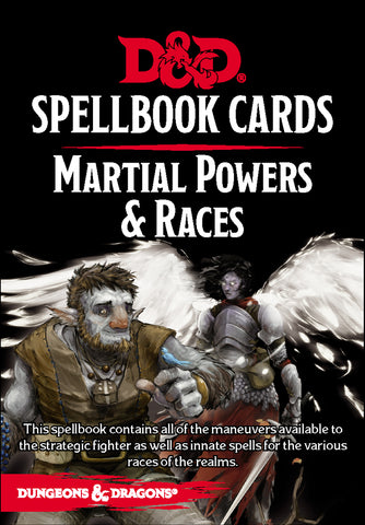 Spellbook Cards Martial Powers & Races