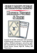 Spellbook Cards Martial Powers & Races