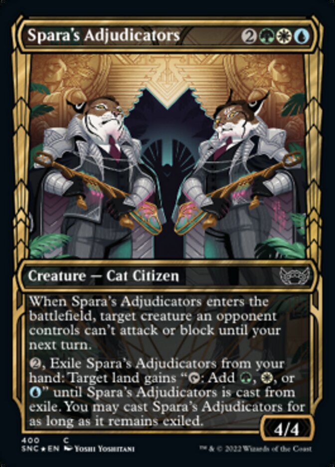 Spara's Adjudicators (Showcase Golden Age Gilded Foil) [Streets of New Capenna]