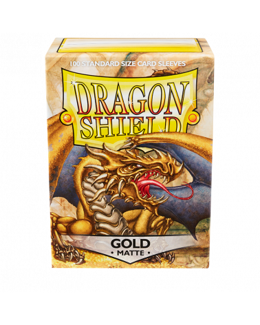 Dragon Shield Gold Matte x100