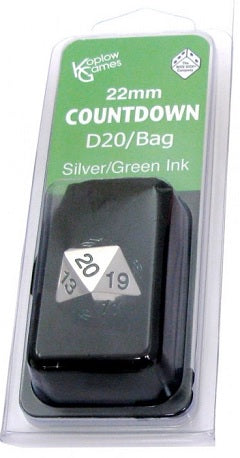 22mm Countdown Metal D20 with bag