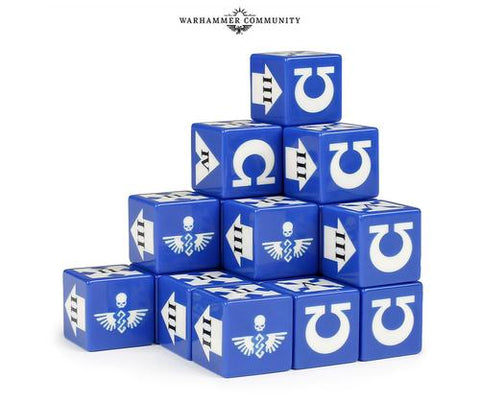 Ultramarines Dice Set